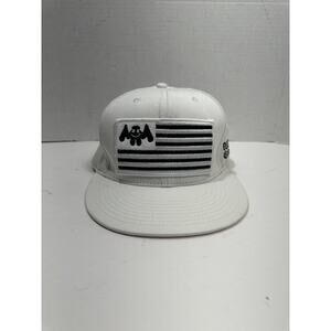 Marshmello‎ White Flag Mello Gang Snapback Adjustable Hat Cap See Photos RARE